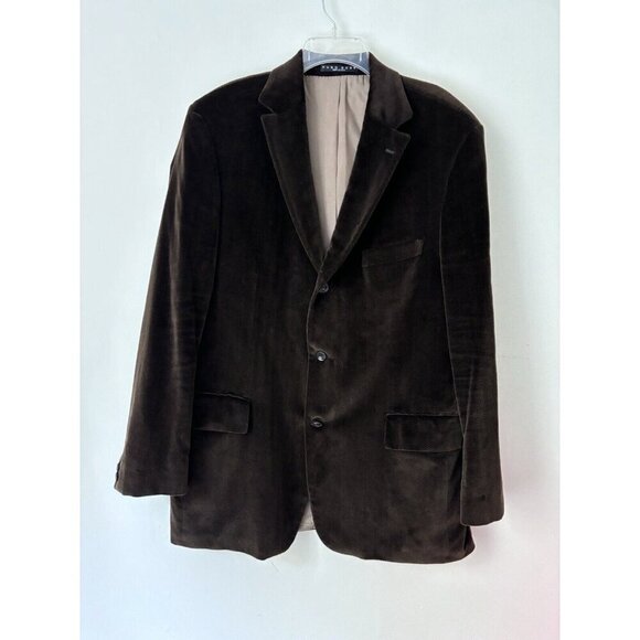 Hugo Boss Mens Blazer Sport Coat 3 Button Casual Jacket Size 46R plushy‎ Velvet - Picture 3 of 8